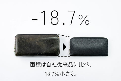 キャビアスキンレザー 極小長財布 batard-バタール-